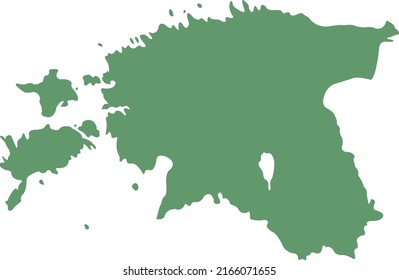Mapa de la ilustración vectorial de Estonia