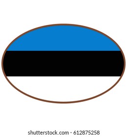 vector illustration of Estonian flag