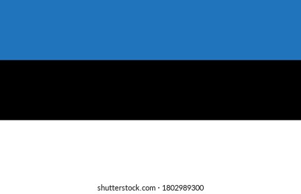 Vektorgrafik der estnischen Flagge. Konzept der Heimat