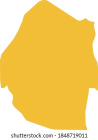 ilustración vectorial del mapa de Eswatini