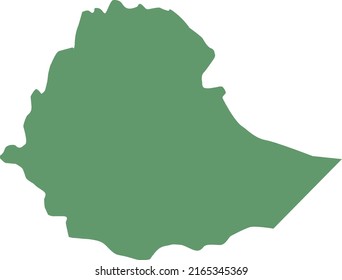 Vector Illustration of Ethiopia map