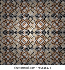 Vector illustration. Ethnic boho style. Native batik watercolor artistic black, beige and white seamless pattern. Seamless hand drawn tribal tiles texture.