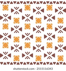 Vector illustration of an ethnic geometric pattern. Bohemian seamless pattern Seamless embroidery pattern, pattern, original design for fabric, background, carpet, wallpaper, clothing, wrapping paper.