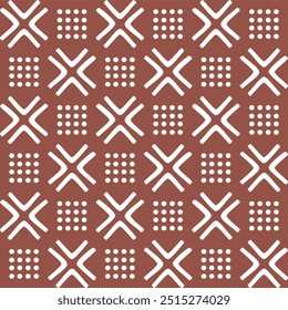 Vector illustration of an ethnic geometric pattern. Bohemian seamless pattern Seamless embroidery pattern, pattern, original design for fabric, background, carpet, wallpaper, clothing, wrapping paper.