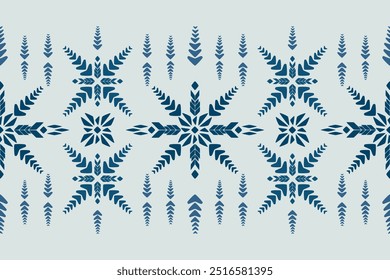 Vector illustration of an ethnic geometric pattern. Bohemian seamless pattern. Embroidery. Seamless traditional design pattern for fabrics, backgrounds, carpets, wallpapers, clothes, and pillowcases.
