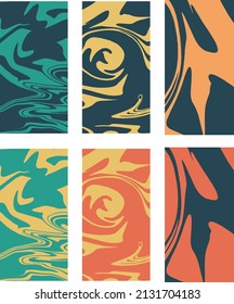 Vektorgrafik, abstrakter ethnischer Hintergrund - ein Set