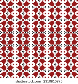 Vector illustration of ethnic ukrainian seamless ornamental geometric pattern for your design