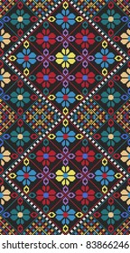 Vector illustration of ethnic Ukrainian seamless ornament