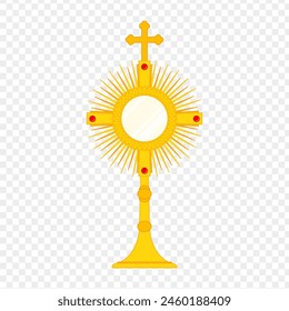 Vector illustration of Eucharist on transparent background