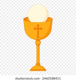 Vector illustration of Eucharist on transparent background