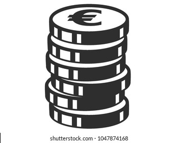 Vector illustration of the Euro Coin