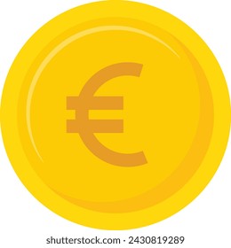 vector illustration of euro coin