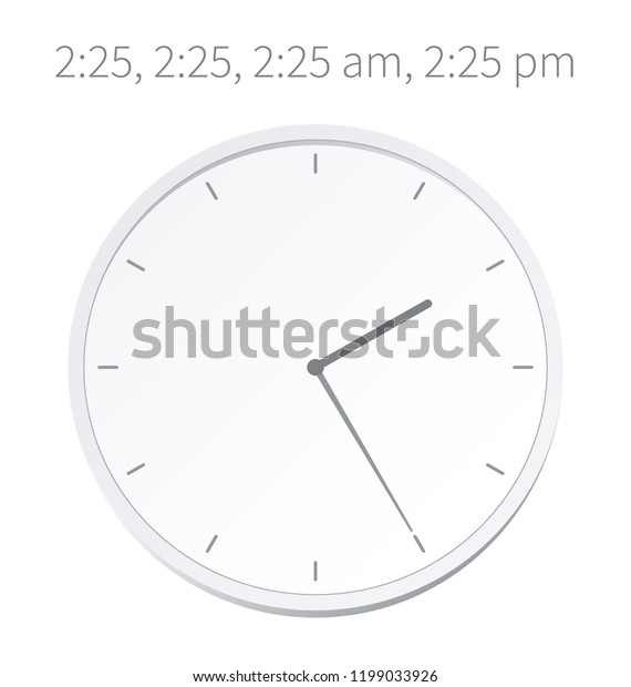 Vector Illustration Europe American Time Analog Stock Vector