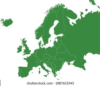 Vektorgrafik von Europe Continent map
