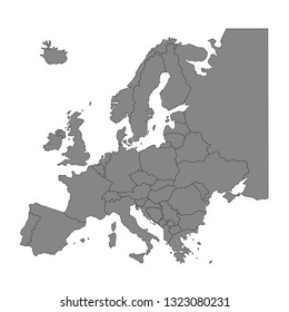 vector illustration of Europe map