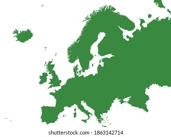vector illustration of Europe map