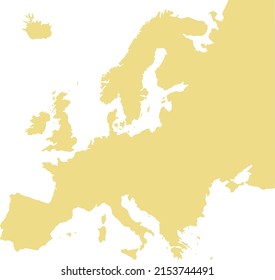 Vector illustration of Europe map