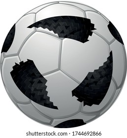 vector illustration of a europe soccer ball