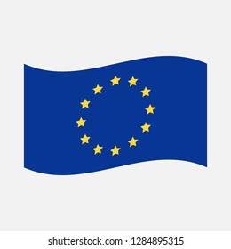 vector illustration of the European flag