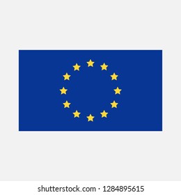 vector illustration of the European flag