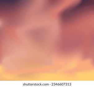 vector illustration of evening sunset atmosphere cloud no body for background.