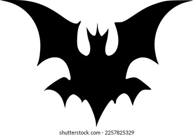 ilustración vectorial del monstruo del murciélago malvado