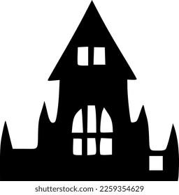 vector illustration of evil building