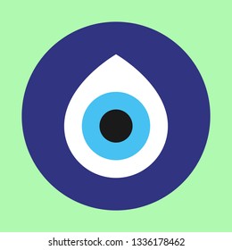 Vector illustration of evil eye - Turkish amulet