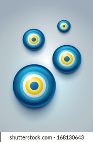 Vector illustration of evil eye - Turkish amulet (nazar boncu?u)