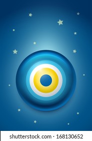 Vector illustration of evil eye - Turkish amulet (nazar boncu?u)