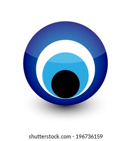 Vector illustration of evil eye - Turkish amulet