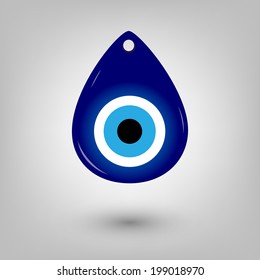 Vector illustration of evil eye - Turkish amulet