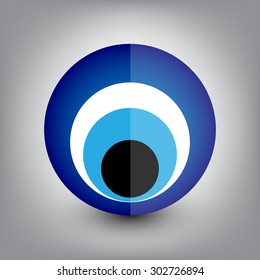 Vector illustration of evil eye - Turkish amulet
