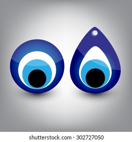 Vector illustration of evil eye - Turkish amulet