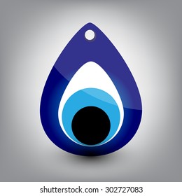 Vector illustration of evil eye - Turkish amulet