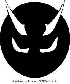 vector illustration of evil icon