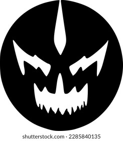 vector illustration of evil icon