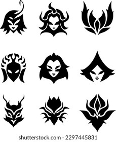 vector illustration of evil icon