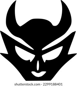 vector illustration of evil icon