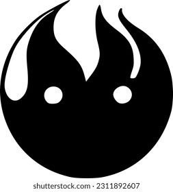 ilustración vectorial del monstruo malvado