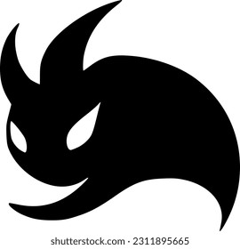 vector illustration of evil monster