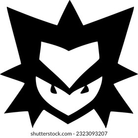 Vektorgrafik des bösen Monsterkartoons