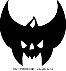 ilustración vectorial de la caricatura del monstruo del mal