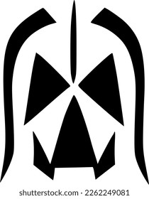 vector illustration of evil monster icon