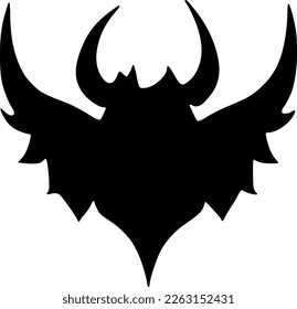 vector illustration of evil shape