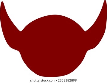 vector illustration of evil shape