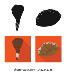 Vector illustration of evolution  and prehistory icon. Collection of evolution  and development  stock vector illustration.