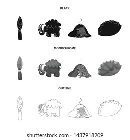 Vector illustration of evolution and prehistory icon. Collection of evolution and development vector icon for stock.