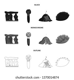 Vector illustration of evolution  and prehistory logo. Collection of evolution  and development  stock vector illustration.