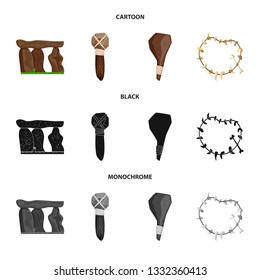 Vector illustration of evolution  and prehistory sign. Set of evolution  and development  vector icon for stock.